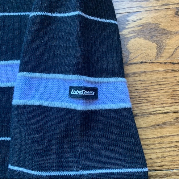 Vintage Lido Sports Ski Sweater Womens 100% Wool Size L (or M) in Black EUC - Picture 3 of 5